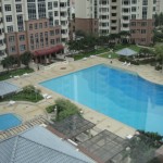 The view of the pool