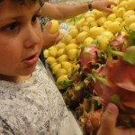 He insisted on buying this dragon fruit.. now to see if he'll actually try it!
